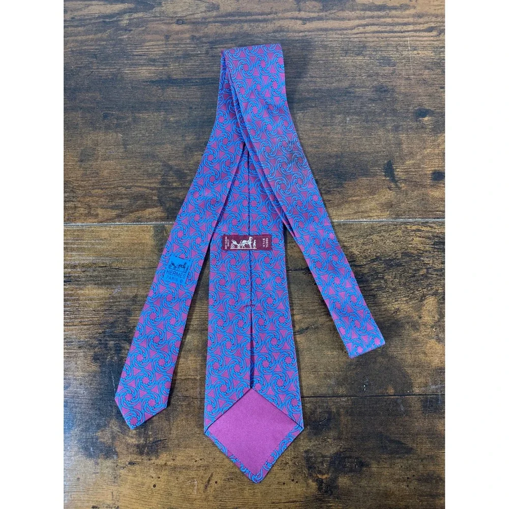 Hermes silk necktie